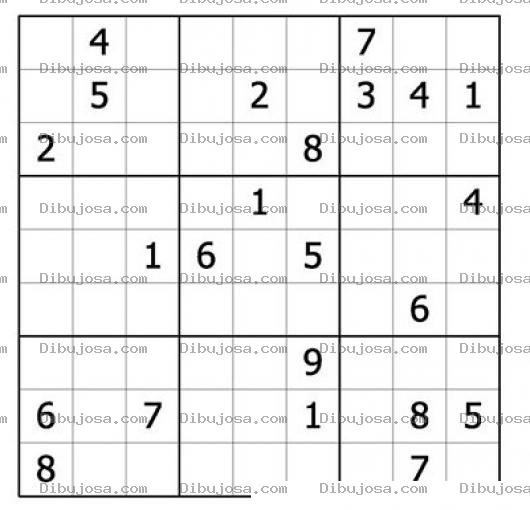 Dibujo para colorear Sudoku para imprimir 60