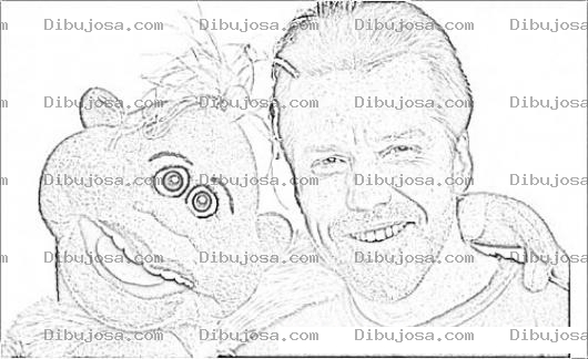 Dibujo para colorear Jeff Dunham Coloring Page