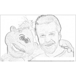 Dibujo para colorear Jeff Dunham Coloring Page