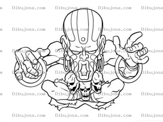 Dibujo para colorear Dhalsim Street Fighter Coloring Page