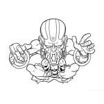 Dibujo para colorear Dhalsim Street Fighter Coloring Page