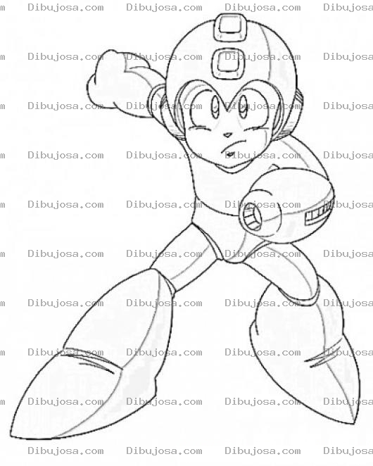 Dibujo para colorear Dibujo De Megaman Para Colorear Y Pintar