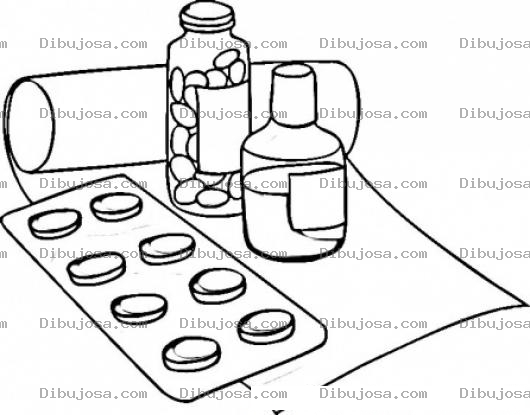 Dibujo para colorear Colorear Medicamentos