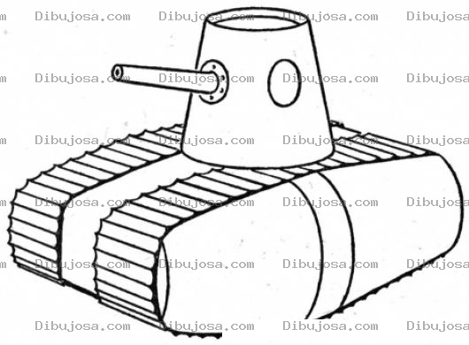 Dibujo para colorear Tanke Militar Para Colorear