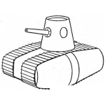 Dibujo para colorear Tanke Militar Para Colorear