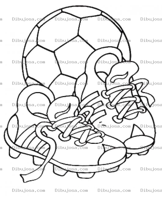 Dibujo para colorear Zapatos De Futbol Para Colorear