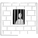 Dibujo para colorear Carcel Para Colorear Hombre Preso En Una Prision