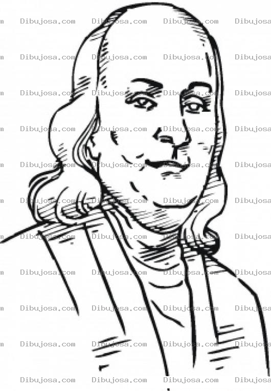 Dibujo para colorear Benjamin Franklin Coloring Page