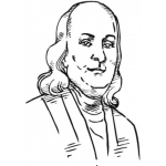 Dibujo para colorear Benjamin Franklin Coloring Page