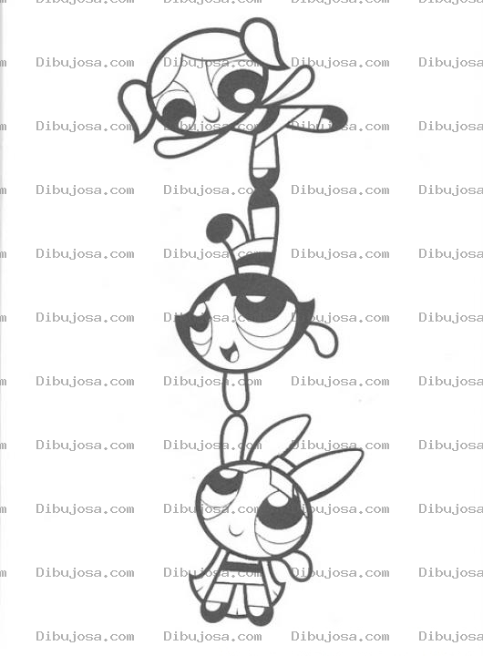 Dibujo para colorear Colorear Chicas Super Poderosas