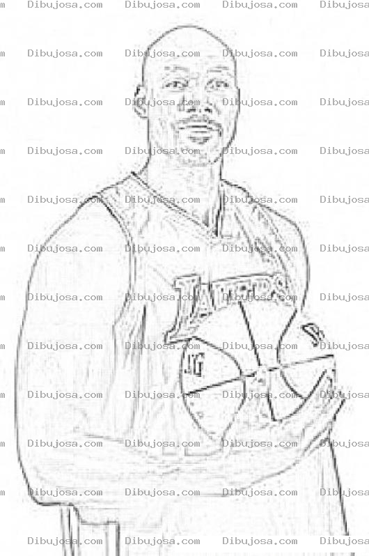 Dibujo para colorear Dibujo De Karl Malone Para Colorear