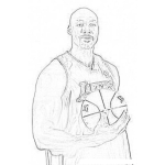 Dibujo para colorear Dibujo De Karl Malone Para Colorear