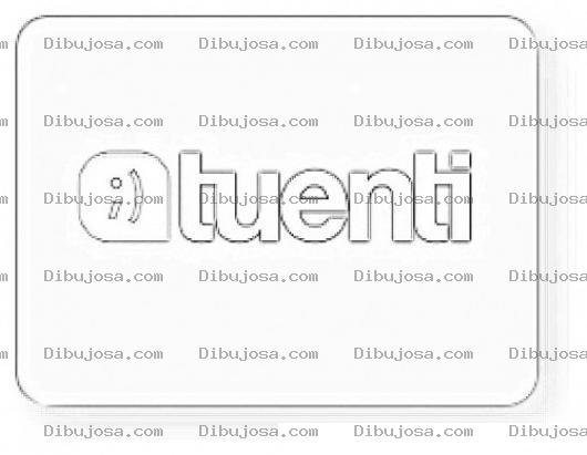 Dibujo para colorear Tuenti Logo Para Colorear Y Pintar