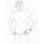 Dibujo para colorear Michael Phelps Para Colorear Y Pintar