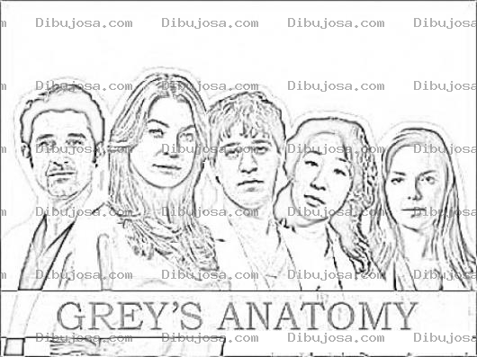 Dibujo para colorear Anatomia De Grey Para Pintar Y Colorear