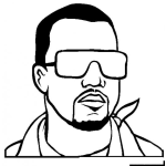 Dibujo para colorear Kanye West Coloring Page Para Imprimir Y Colorear