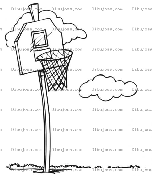Dibujo para colorear Tablero De Basketball Para Colorear Y Pintar