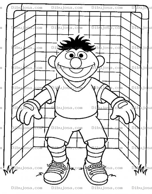 Dibujo para colorear Porteria De Futbol Para Colorear