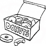 Dibujo para colorear Donas Para Colorear