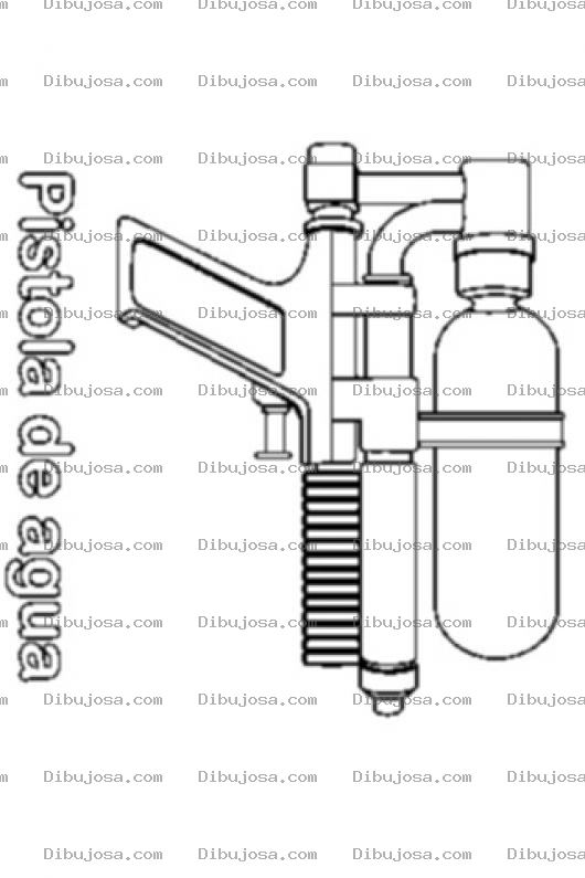 Dibujo para colorear Colorear A Pistola