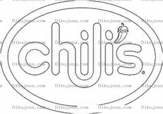 Dibujo para colorear Colorear Logo De Chilis