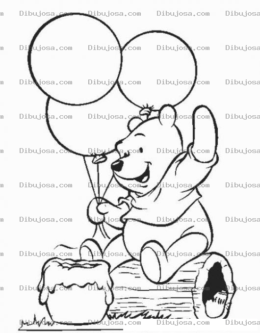 Dibujo para colorear Colorear Winnie Pooh