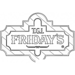 Dibujo para colorear Colorear Logo De T.G.I. Fridays