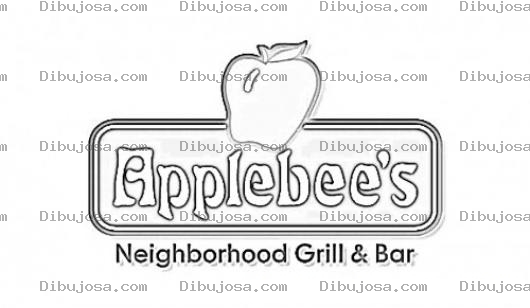 Dibujo para colorear Logo De Applebees Para Colorear