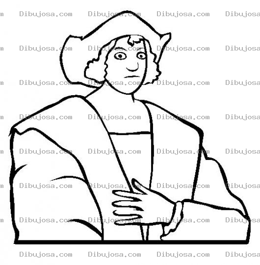 Dibujo para colorear Cristobal Colon Para Colorear