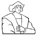 Dibujo para colorear Cristobal Colon Para Colorear