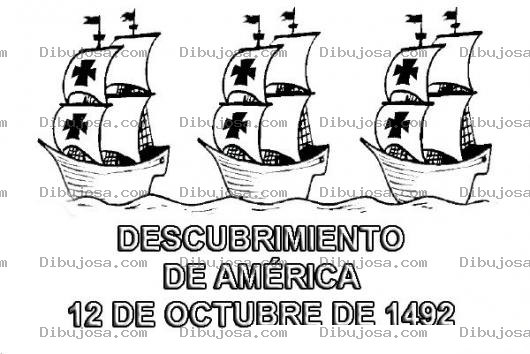 Dibujo para colorear Des Cubirimiento De America 12 De Octubre De 1942 Para Colorear