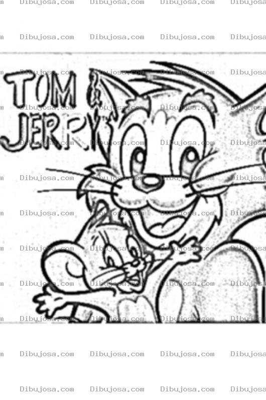 Dibujo para colorear Dibujito De Tom Y Jerry Para Colorear