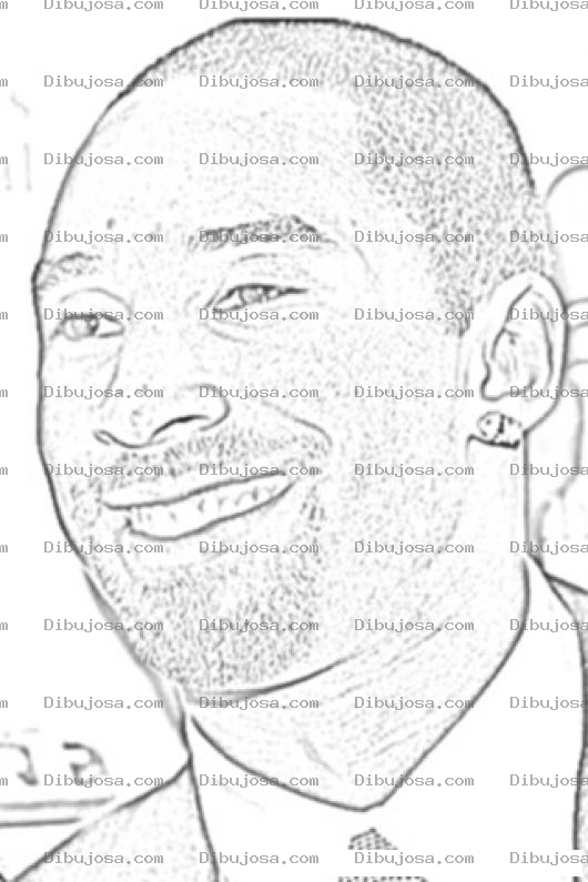 Dibujo para colorear Kobe Briant Coloring Page