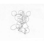 Dibujo para colorear Ratones Enamorados Para Colorear