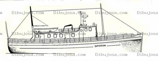 Dibujo para colorear Dibujo De Barco Pesquero Para Colorear