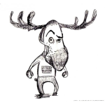 Dibujo para colorear Dibujo De Bullwinckle Para Colorear