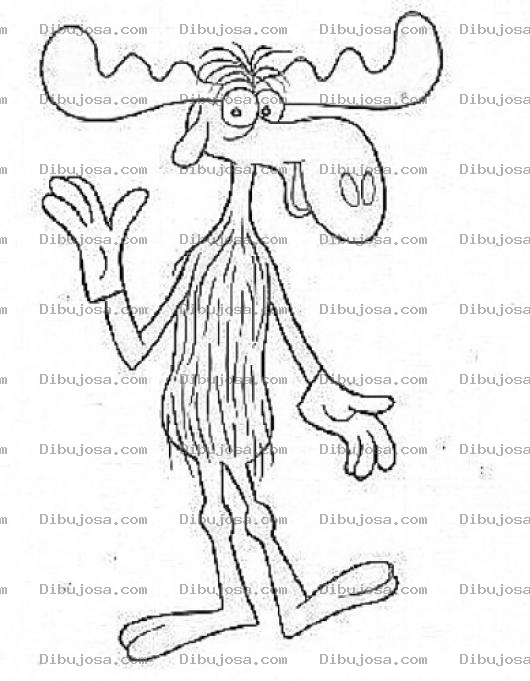 Dibujo para colorear Colorear Bullwinkle