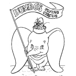 Dibujo para colorear Dibujo De Dumbo Para Colorear