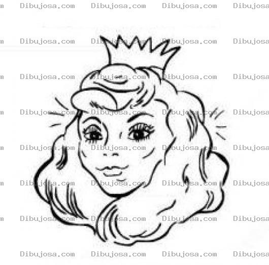 Dibujo para colorear Dibujo Para Colorear De Una Linda Princesa Y De Una Vieja Fea A La Vez Con Solo Rotar La Figura