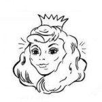 Dibujo para colorear Dibujo Para Colorear De Una Linda Princesa Y De Una Vieja Fea A La Vez Con Solo Rotar La Figura