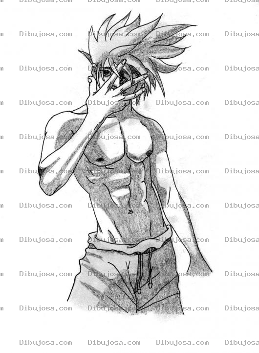 Dibujo para colorear Colorear Dibujo De Chico Manga