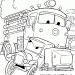 Dibujo para colorear Dibujo Del Camion De Bomberos De Cars Para Pintar