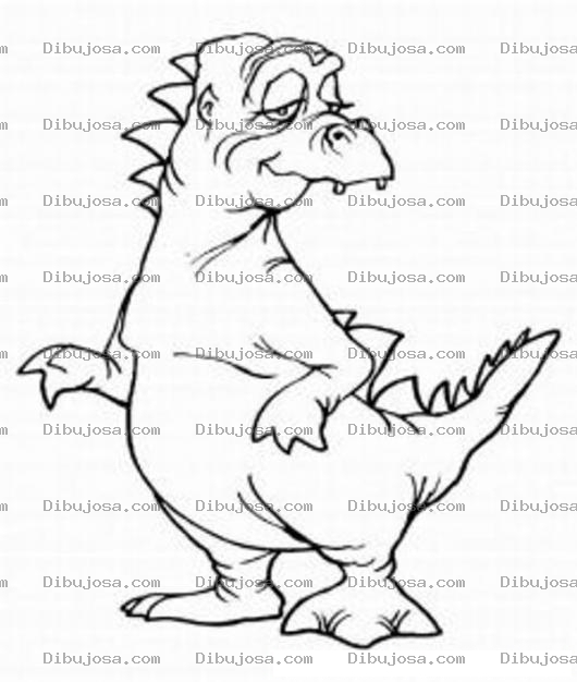 Dibujo para colorear Dibujo De Dragon Viejito Para Colorear