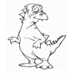 Dibujo para colorear Dibujo De Dragon Viejito Para Colorear