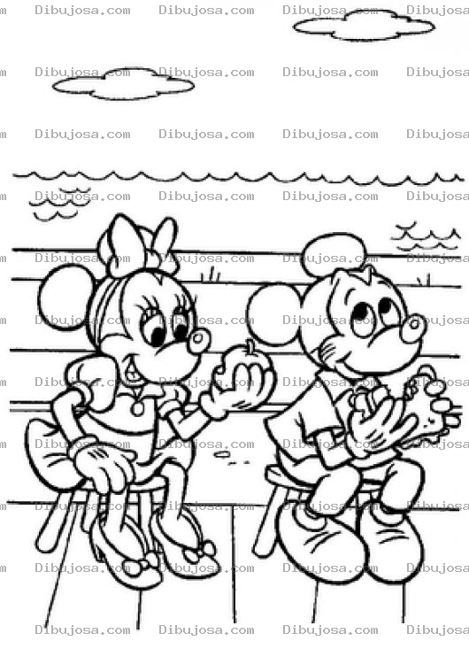 Dibujo para colorear Colorear A Mimi Y Mikey Refaccionando