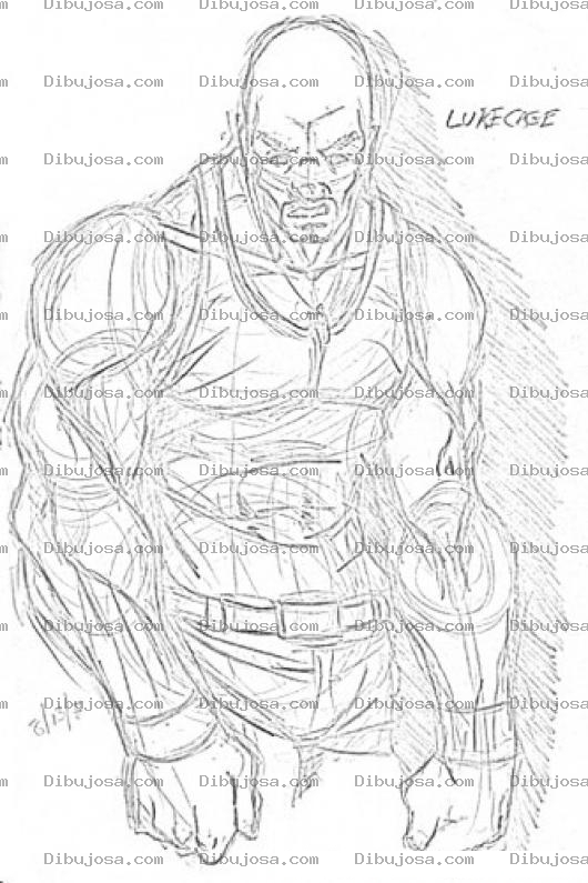 Dibujo para colorear Colorear A Luke Cage