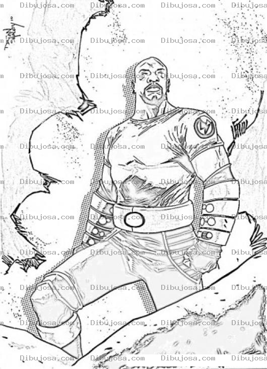 Dibujo para colorear Dibujo Para Pintar De Luke Cage