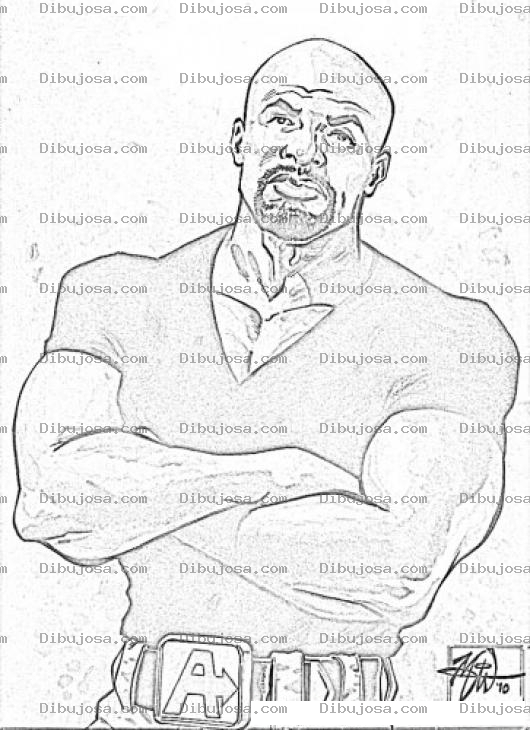 Dibujo para colorear Luke Cage Coloring Page
