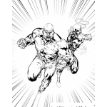 Dibujo para colorear Luke Cage Para Pintar Y Colorear