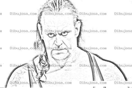 Dibujo para colorear Undertaker Para Colorear Y Pintar